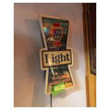 Old Style Light lighted beer sign 9 x 17 and 18 x 24 Falstaff plastic sign