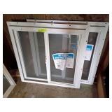 (2) 24x24 vinyl all purpose windows