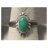 Size 8 ring marked STERLING