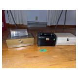 Four jewelry cases