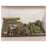English countryside pc 1; English Farm house and courtyard w/figures