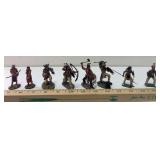 Cast metal cowboy/indians/western figures as shown