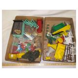 Vintage plastic and paste board some marked Auburn toys but it