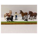 Schleich and or Safari animals as shown