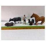 Schleich and or Safari animals as shown