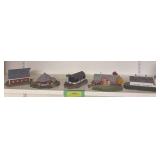 5 miniature cast resin classic barns
