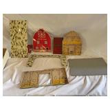Sunnyfield farms tin litho barn unassembled