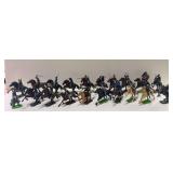 21 Britians mounted and ground calvary soldiers