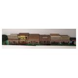 Old West plyboard street scene 2, 7 buildings and accessories
