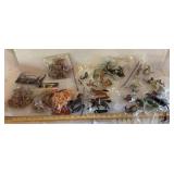 Painted and unpainted cowboys, indians, horses etc ..many nib
