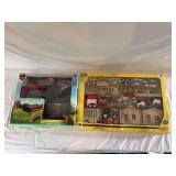New Ray Country Life realistic Farm shed 38 pieces and a second country play series 65 piece set both appear new in the box