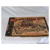Marx complete modern farm set original box appears to be packaged as new