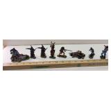 8 Blackhawk cast metal indians