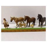 Schleich and or Safari animals as shown