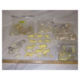 Vintage plastic farm animals some Western figures mostly cows and farm animals six bags