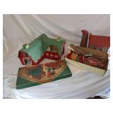 Sears Happy Time Farm cardboard playset it