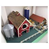 Barn, Grain bin, Harvestore, English barn and figures plastic