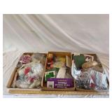 3 boxes of farm playset accessories animals, fence etc...
