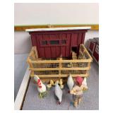 Schleich Chicken coop and animals