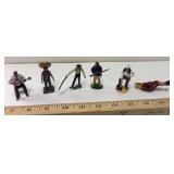 Cast metal cowboy/indians/western figures as shown