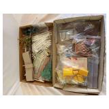 Assorted playset accessories cows implements fencing garden as shown