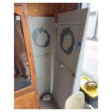 Two painted antique doors for decoration