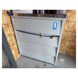 Four drawer metal storage cabinet