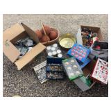 Housewares, costume jewelry, Christmas ornaments