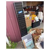 Tall metal storage file and office white boards