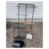 Metal wall hanging shelf plus additional wall hanging storage solutions