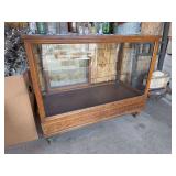 Antique glass display case 48 x 24 x 40