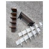 Six wall hanging  shelving units