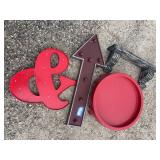 Arrow, & sign, & shelf