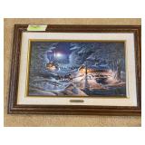 32 x 22 Terry Redlin on canvas, COA, "Evening Frost"