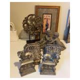 Lion bookends, wall brackets, statues etc...