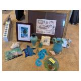 Virgin Island print and ocean/seaside oriented decor