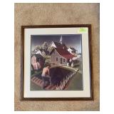 26 x 28 Grant Wood framed print