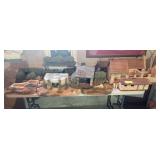 Qty of styrofoam constructed buildings and landscape pcs for modeling layouts