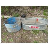 Sheep water tank and half barrel