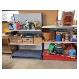 Two 4' store style shelf units