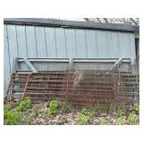 12' galvanized gate, 8' pipe gate, 12' tubing gate, short cattle panels