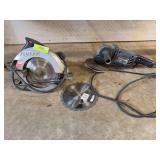 10” circular saw and 6” disc/sander