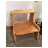 Handmade oak 2 step step stool