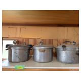 3 large pressure canners