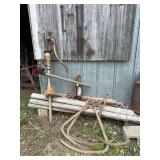 Pitcher pump, well pump, grapple forks