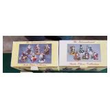 2 boxes 6 each Santa Figurines