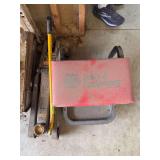 Craftsman 3 ton jack and Napa rolling seat
