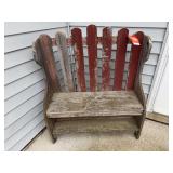 32L x 36H barn board bench