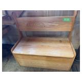 36” lift top bench
