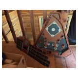Vintage wood pinball style baseball game - no balls included